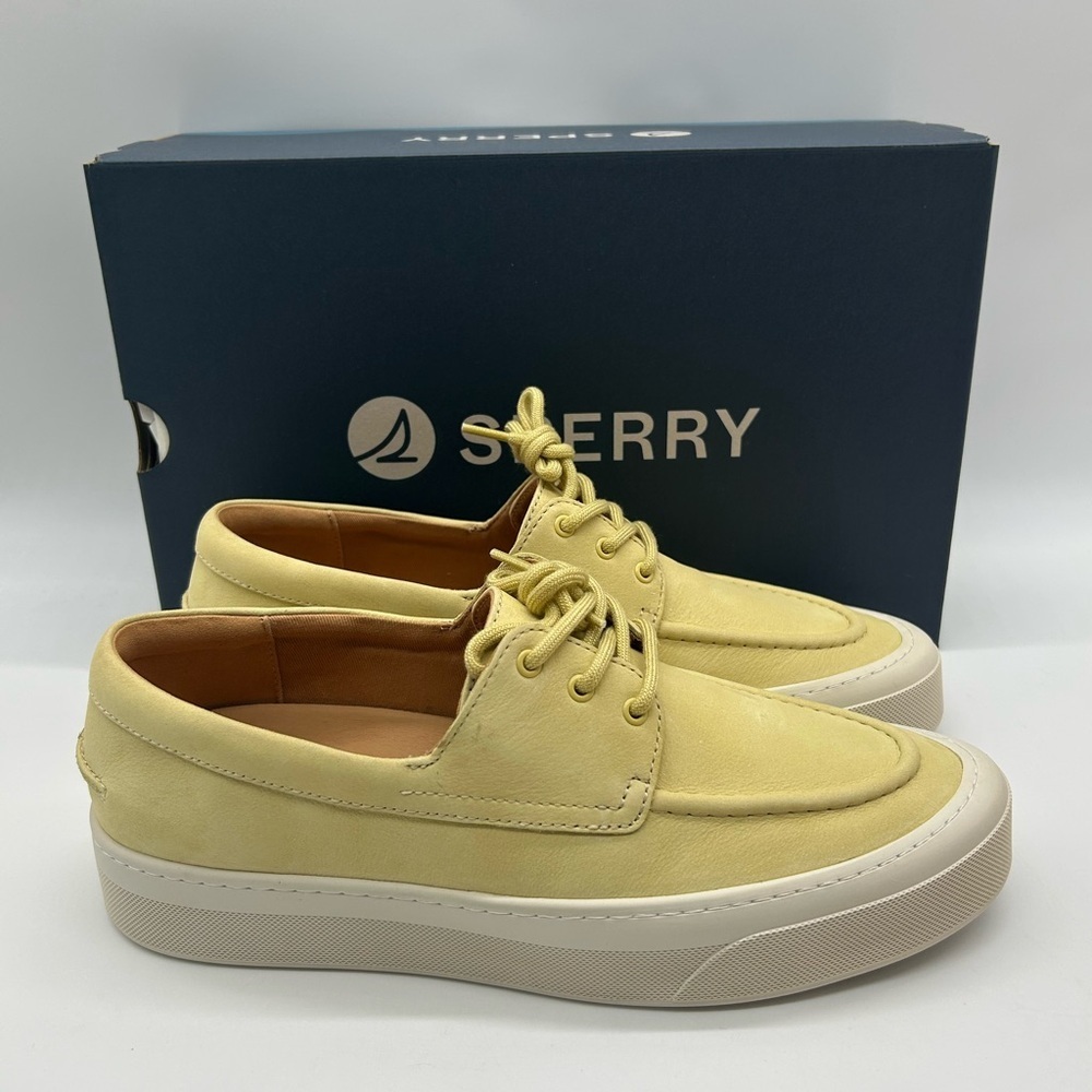 Sperry Candy Boat WM-745 Women’s Sneakers Light Yellow Size 10 New With Box - Picture 11 of 12